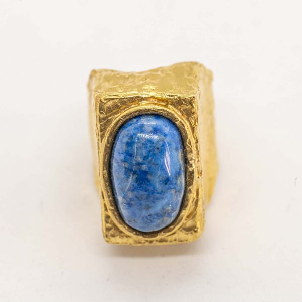 Anello grande sigillo alto con lapis