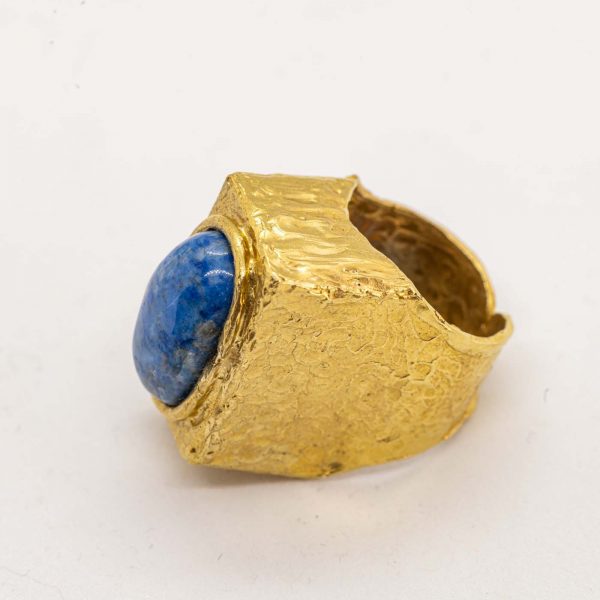 Anello grande sigillo alto con lapis