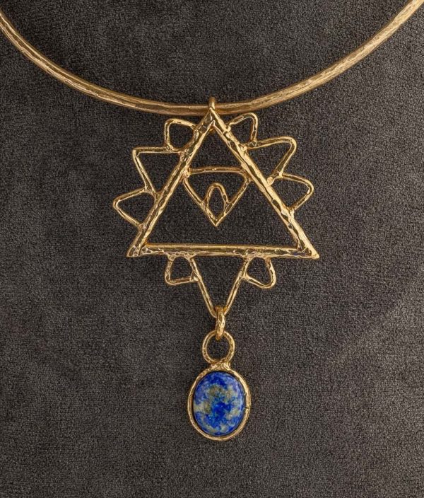 Collana triangolo azteco con raggi