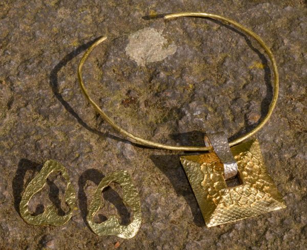 Collana Pagoda bronzo e argento